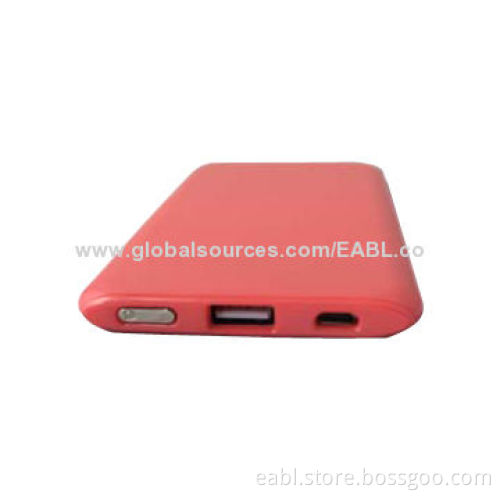 Portable Li-polymer Power Bank, OEM/ODM, Colorful, LED Indicator